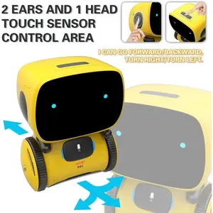 Emo Robot Smart Robots Dance Voice Command Sensor, Singing, Dancing, Repeating Robot Toy for Boys and Girls Talkking Robots