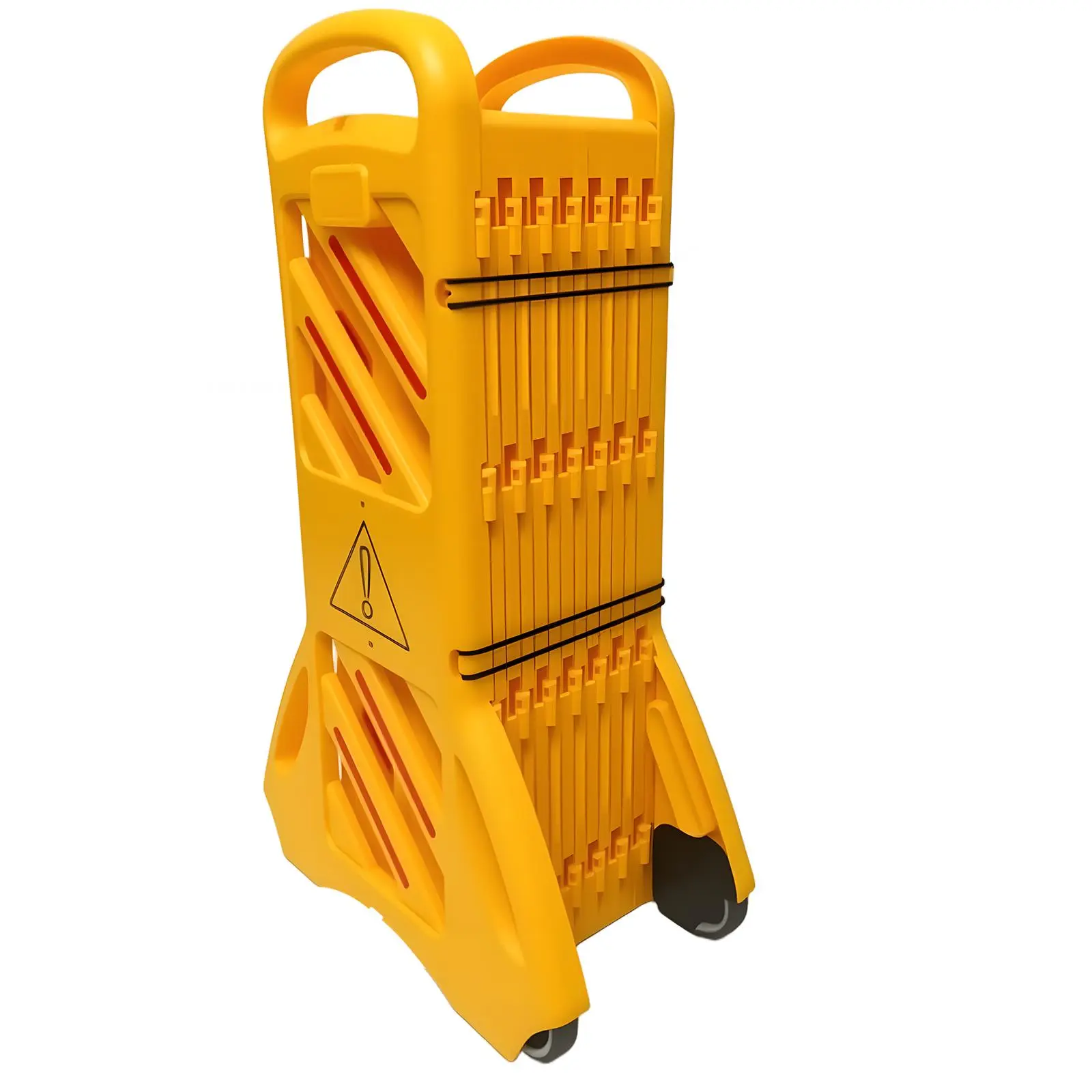 Commercial Safety Barriers, 13 Foot Portable Driveway Fence Safety Barriers Barricade, Expandable Mobile Folding System, Traffic Barricade Fence, Plastic Barricade for Construction, Traffic Control, Driveway Gate