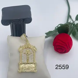 The Last Supper Pendant - Elegant Gold Design with Decorative Elements, Model 2559