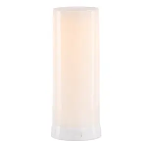 HomeRoots 517693 8 in. Flameless Designer Candle, White