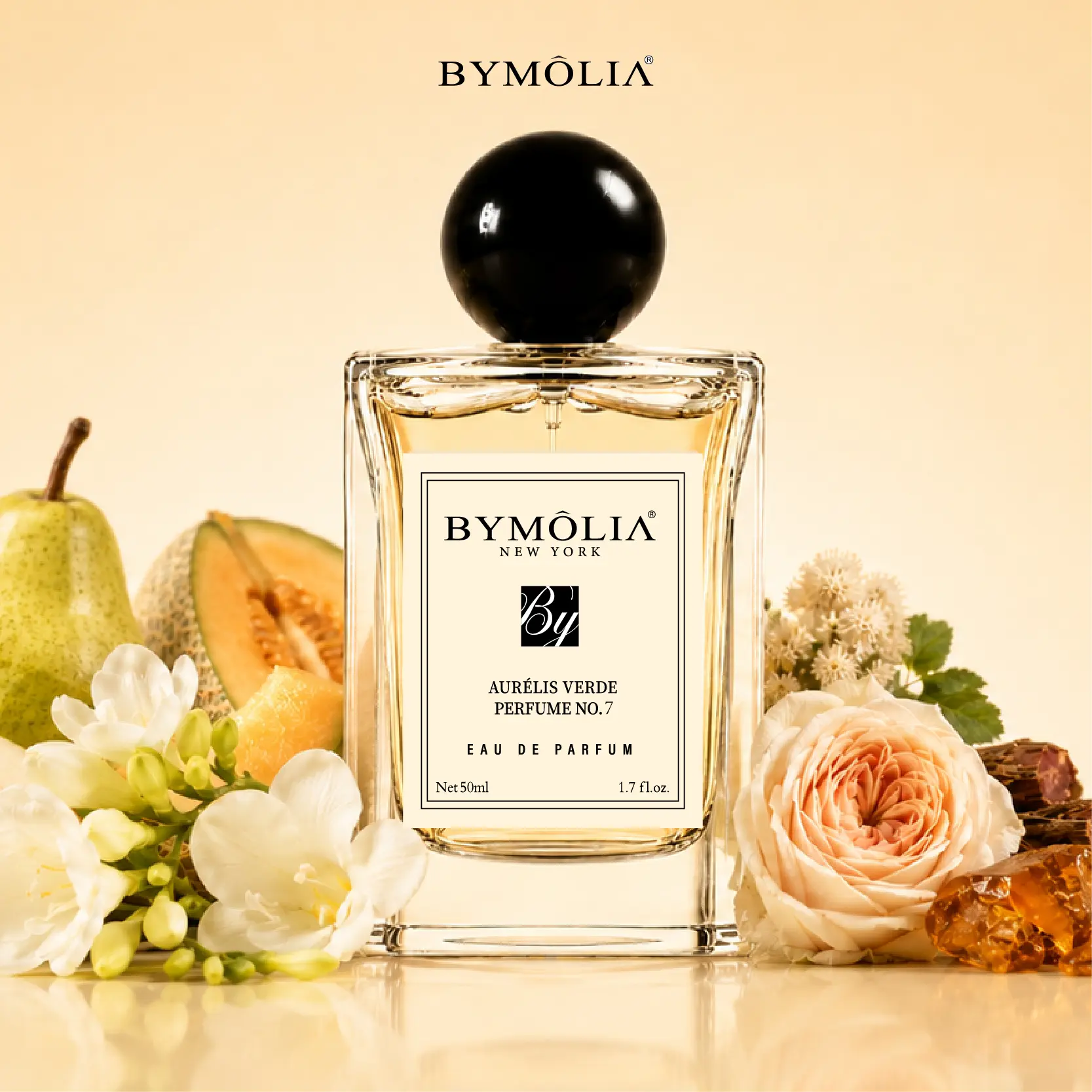 BYMOLIA Luxury No.7 Unisex Eau de Parfum 50ml (1.7 fl oz) | Long Lasting  Fragrance | Clean & Fresh Everyday Scent | Luxury Perfume Gift