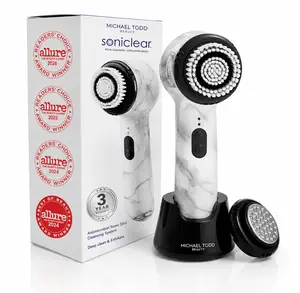 Michael Todd Beauty Soniclear: Customizable Gentle Sonic Cleansing System: for the face and body featuring waterproof design and antimicrobial brush bristles