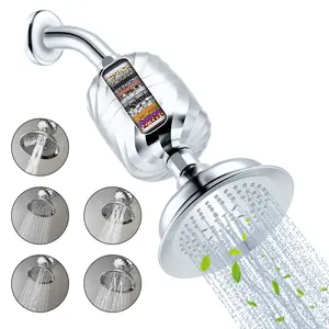 Filtered Shower Head with 24 stage Filter, High Water Pressure With Multiple Modes, Power Wash