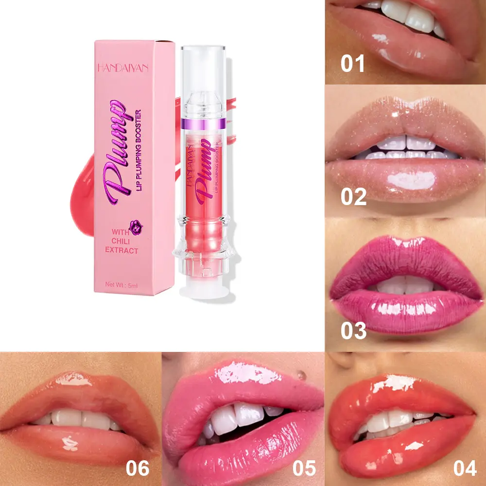 Plump & Shine Glossy Cosmetic Lip Gloss Makeup - Smooth, Silky Tinted Plumper for Lip Care