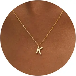 Initial Necklaces for Women - 14k Gold Plated Dainty Letter Necklace Alphabet A-Z Necklace Personalized Monogram Name Necklaces for Women Jewelry Gifts for Her