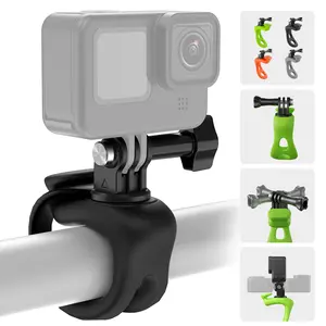 TELESIN Camera 360 Strap Mount Flexible Wrap Band Bike Motorcycle Handlebar Tube Roll Bar Stick Pole Ski Pole Mount for DJI Osmo Pocket 4, DJI Action/Osmo 360/Osmo Nano,Go Pro Hero,Akaso,Insta360