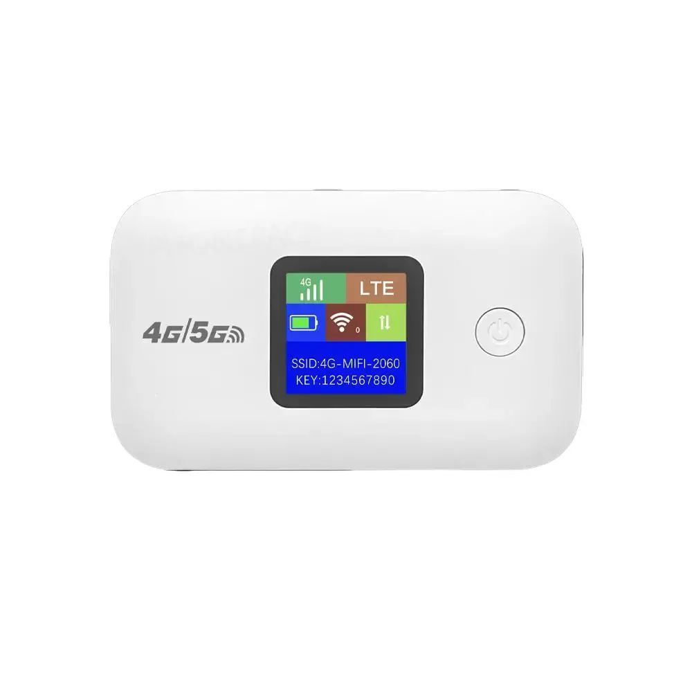 2026 Travel WiFi Hotspot with SIM Slot 4G 5G Mobile 300Mbps LED Display Stable Connection Supports 10 Devices Outdoor RV