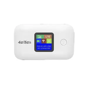 2026 Travel WiFi Hotspot with SIM Slot 4G 5G Mobile 300Mbps LED Display Stable Connection Supports 10 Devices Outdoor RV