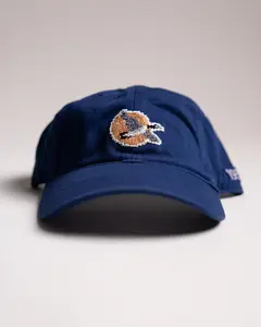 Smather’s & Branson Needlepoint-Stitched Childrens Hat (Navy)