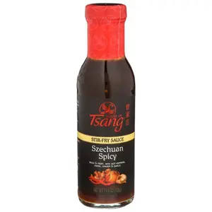 House of Tsang Szechuan Stir-Fry Sauce 11.5oz Bold Spicy Flavor with Red Chili Peppers Ginger Garlic for Authentic Szechuan Cuisine Dip