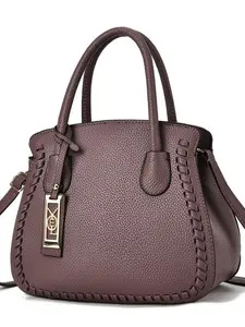 Vintage Woven Handbag for Women, Luxurious Texture Lychee Pattern Shoulder Crossbody Bag, Large Capacity Commute Tote Bag