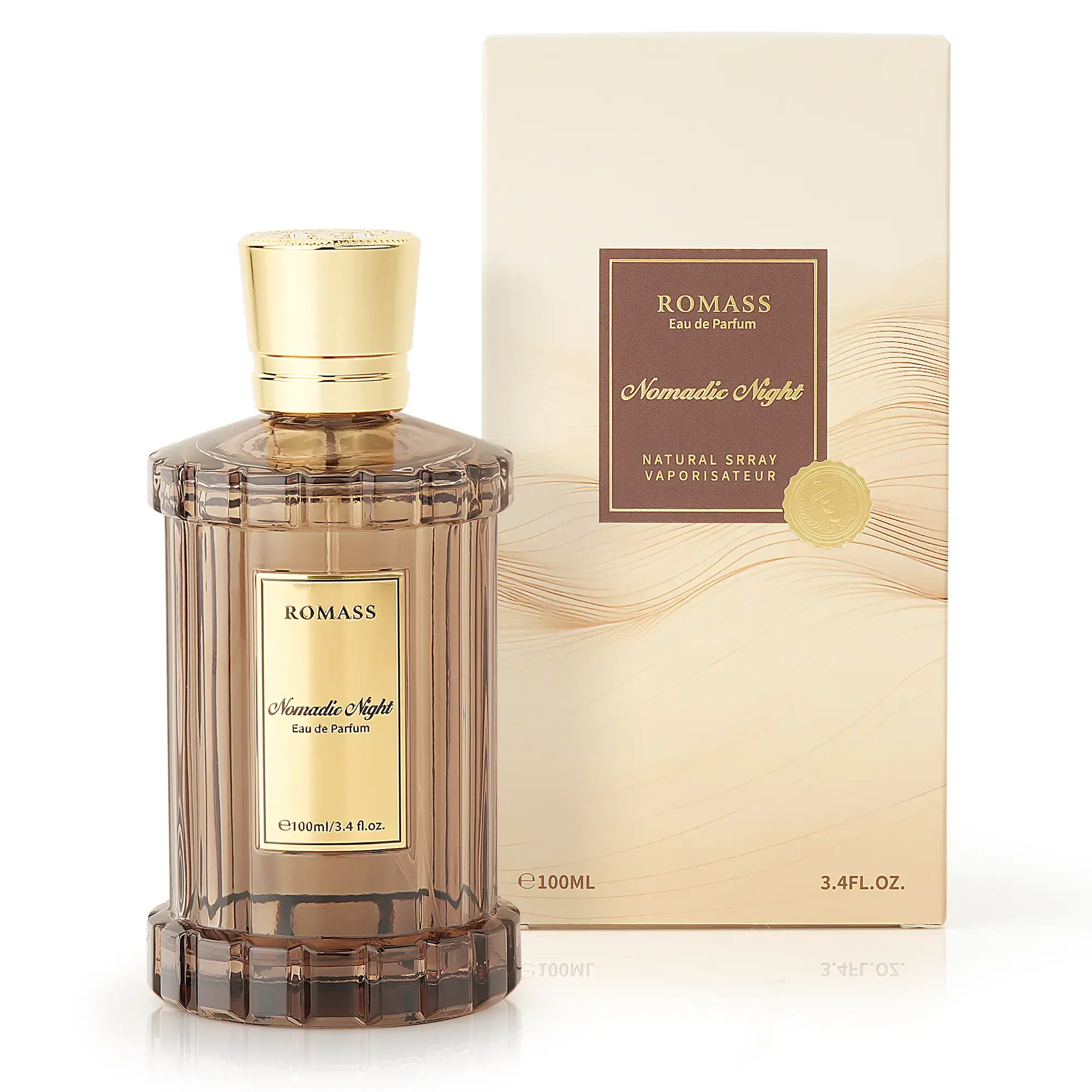ROMASS Nomadic Night Eau de Parfum Unisex Fragrance I Smoked Oud, Desert Sage & Starry Amber | Long-lasting & Intense Fragrance | Perfect for All Genders | 3.4oz/100ml |Fragrance May Vary Slightly Depending on Personal Body Chemistry  #Summervibes tiktok