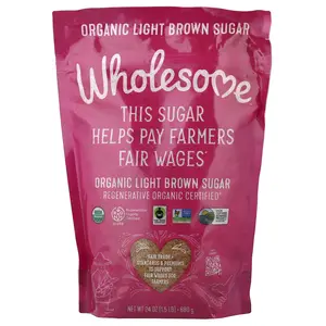 Wholesome Sweeteners Organic Light Brown Sugar, 24 oz (680 g)