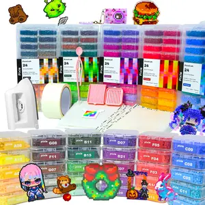 PixieBeads Ultimate Visionary Mega Set, 120,000 2.6mm Fuse Beads Kit, 120-Color PixieBeads 131 pcs with Storage, Pegboards, Iron, Tweezers, Trays, Bead Pen, Mats, All-in-One Kit