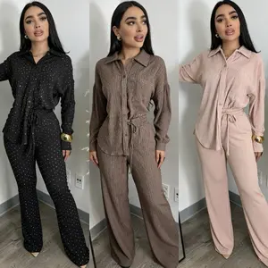 Brenda Rhinestone 2pc Set -  Comfortable - Womenswear
