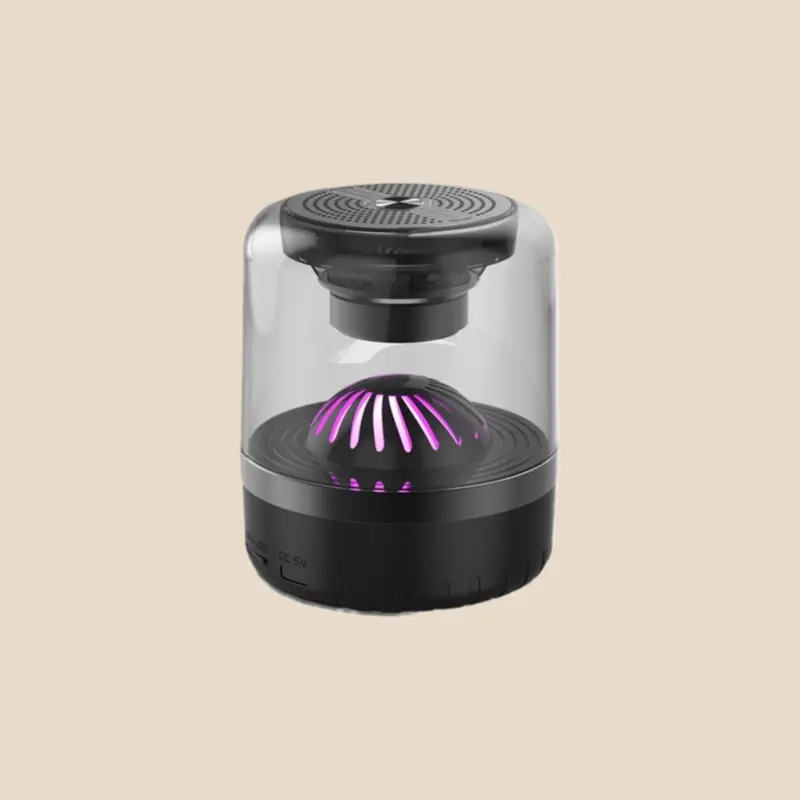 CrystalBeat Fusion Portable Bluetooth Speaker with Rainbow Breathing Lights and Multi Mode Playback Crystal Clear Audio Experience Durable Resistant