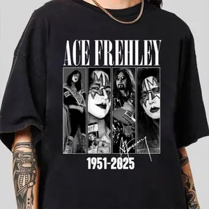 Ace Frehley 1951 2025 T-Shirt, Ace Frehley Shirt, R.I.P Ace Frehley Tee, Rest In Peace Ace Frehley, Gift For Fan, Fashion Cotton, Full Colors, Full Sizes, For Men, For Women
