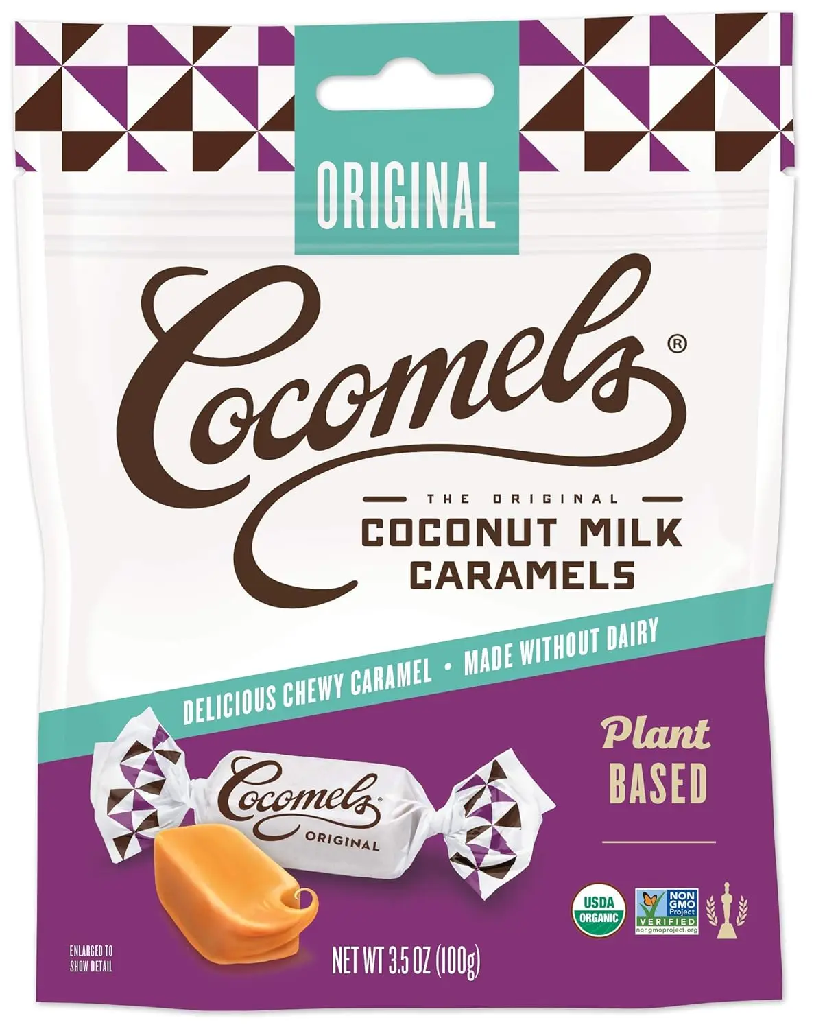 Cocomels Coconut Milk Caramels, Original Flavor, Organic, Dairy Free, Vegan, Gluten Non-GMO, No High Fructose Corn Syrup, Kosher, Plant Based, Individually Wrapped Candy, (1 Pack)