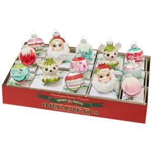 FESTIVE FETE 13 COUNT FIGURES AND DECORATED ROUNDS