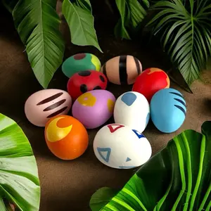10 Colorful Anime Egg Set PVC Miniature Baby Eggs with Unique Designs and Vibrant Colors