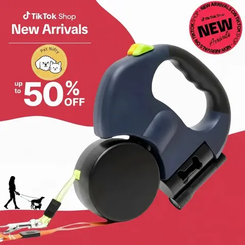 Dual Dog Leash, Tangle Free Dog Rope with Shock Absorbing Function, with 360° Swivel Head – For 2 Dogs, 10ft Retractable Leash, Reflective Pet Leash for Small Medium and Large Dogs, Pet Products, Swivel Leash, Reflective Strip Harness Straps