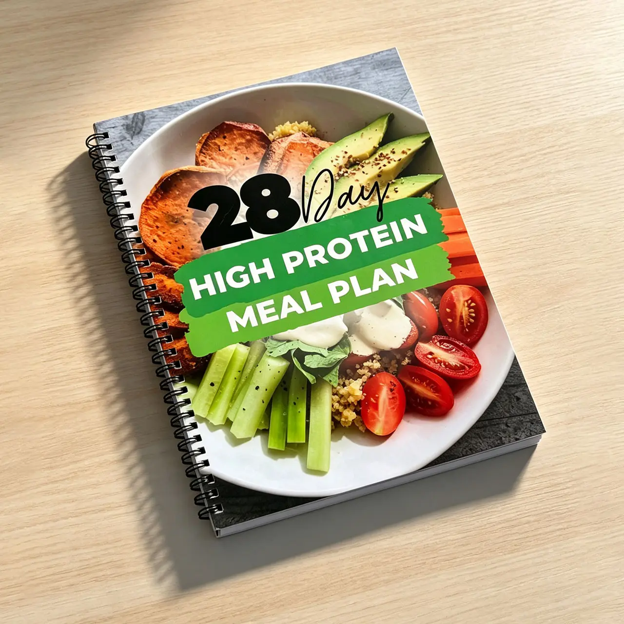28-Day High-Protein Healthy Diet Plan Hardcover Book Set, for Lifestyle & Cooking Enthusiasts, with Healthy Meal Prep & Vegetarian Meals