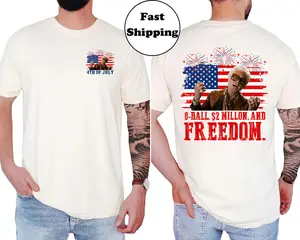 Baby Billy 4th Of July 8balls 2$ Million And Freedom Shirt, Baby Billy Patriotic USA Flag Tee, Funny Show Fireworks T-shirt for Independence Day Tee