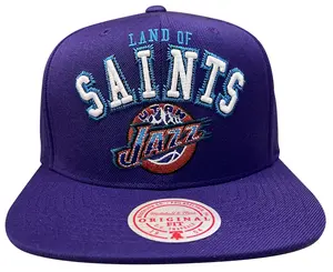 Men's Mitchell & Ness Purple NBA Utah Jazz ZZ HWC Snapback