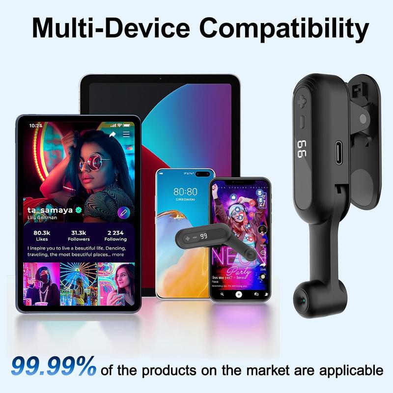 Portable Auto Clicker for iPhone iPad Android Built-in Battery with Strong Battery Life Hands-Free Silent Operation Handy, Auto Tapper for Tiktok Live，Gaming,Likes & Reward Tasks