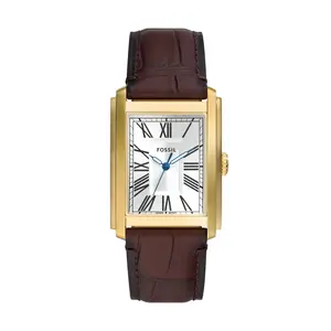 Fossil Men's Carraway Three-Hand, Gold-Tone Stainless Steel Watch