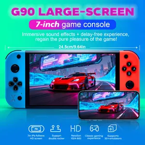 New Psp 7 Inch Screen G90 Arcade Game Console, 64GB 4000mah Portable Handheld Gaming Machine, Retro TV Game Controller for Psp Ps1