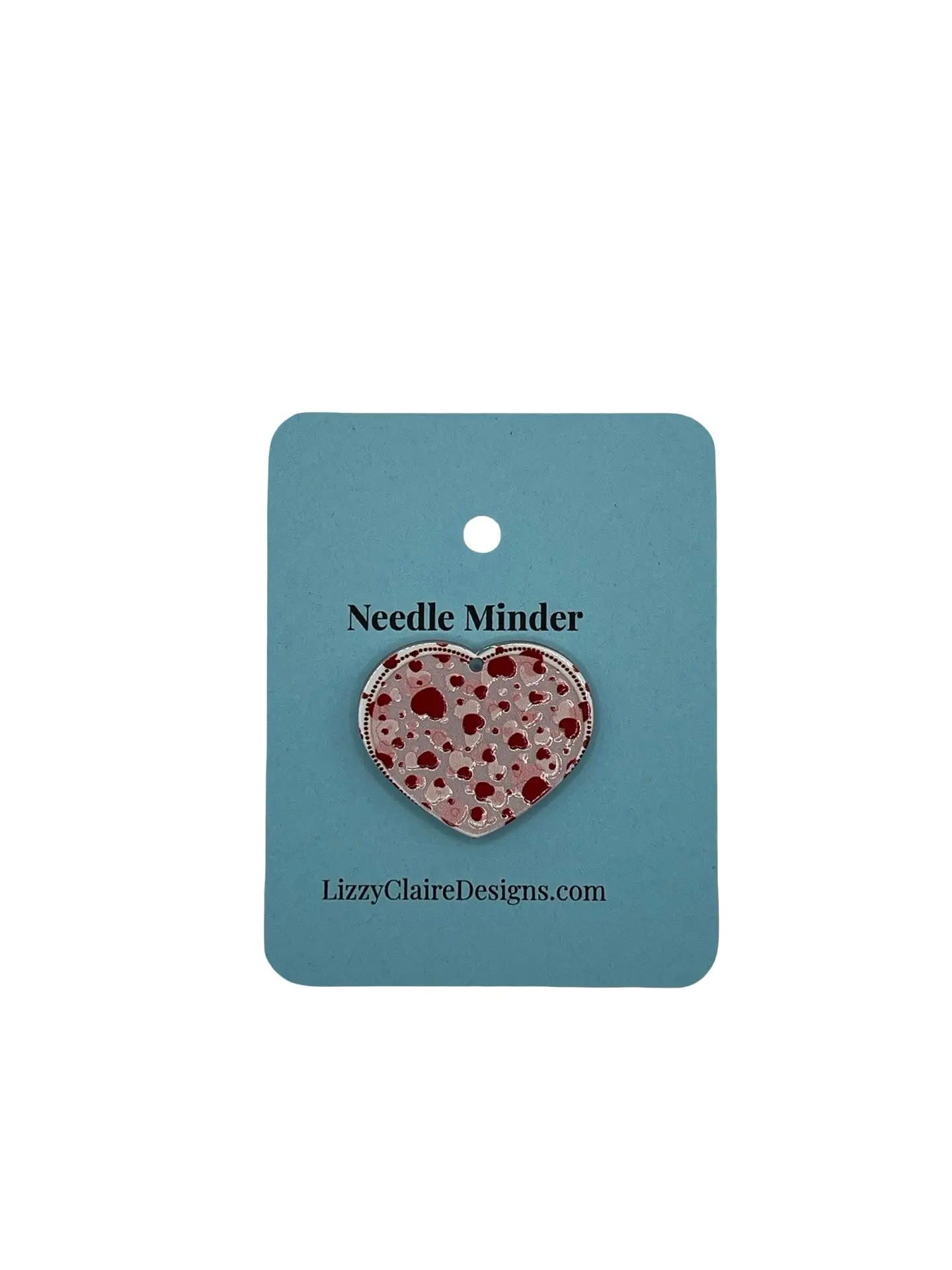 Pink Heart Needle Minder