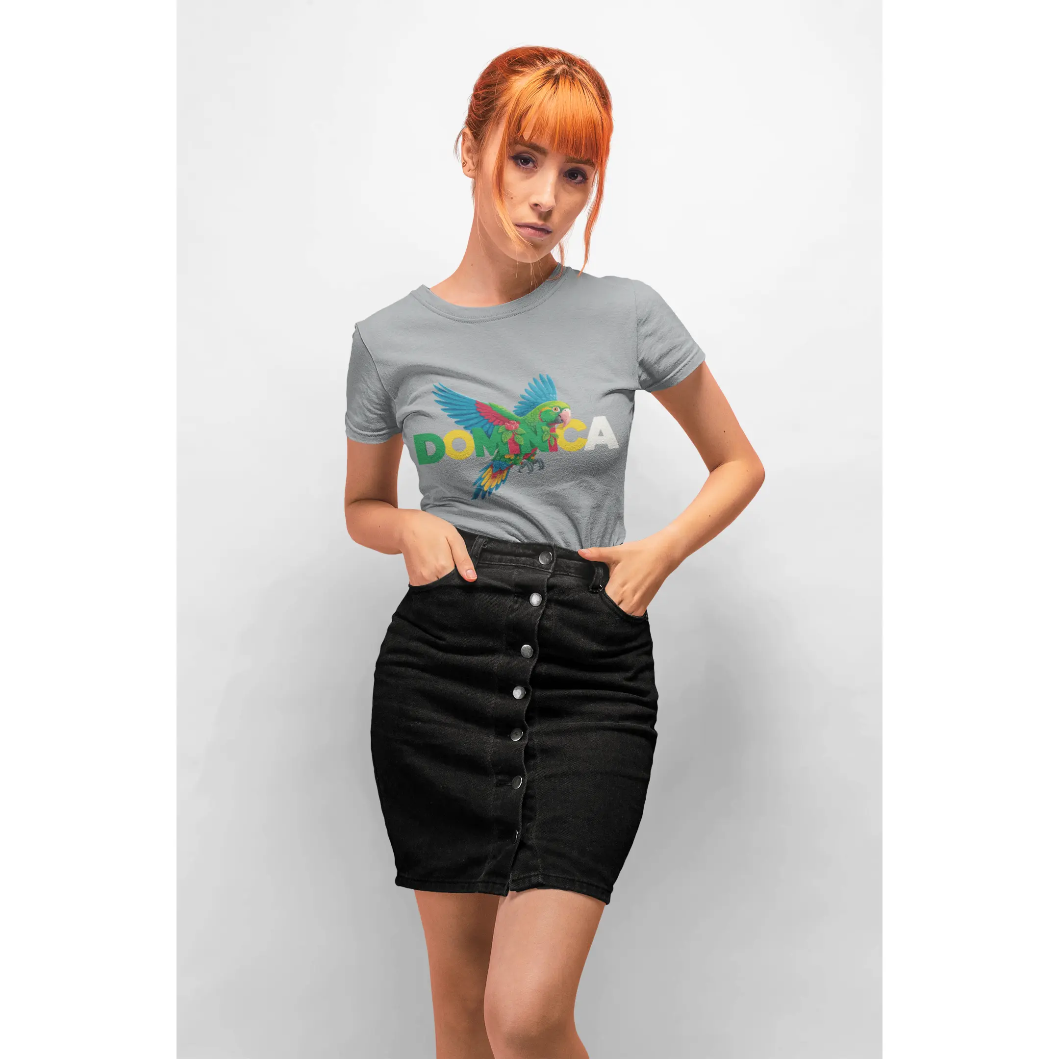 Dominica LE Organic Nature Color Splash Tee - Caribbean Island Shirt, Limited Edition Unisex T-shirt, Tropical Graphic Top, Casual Summer Beach Wear, 100% US Cotton, Fitted Short Sleeve Crew Neck Tee
