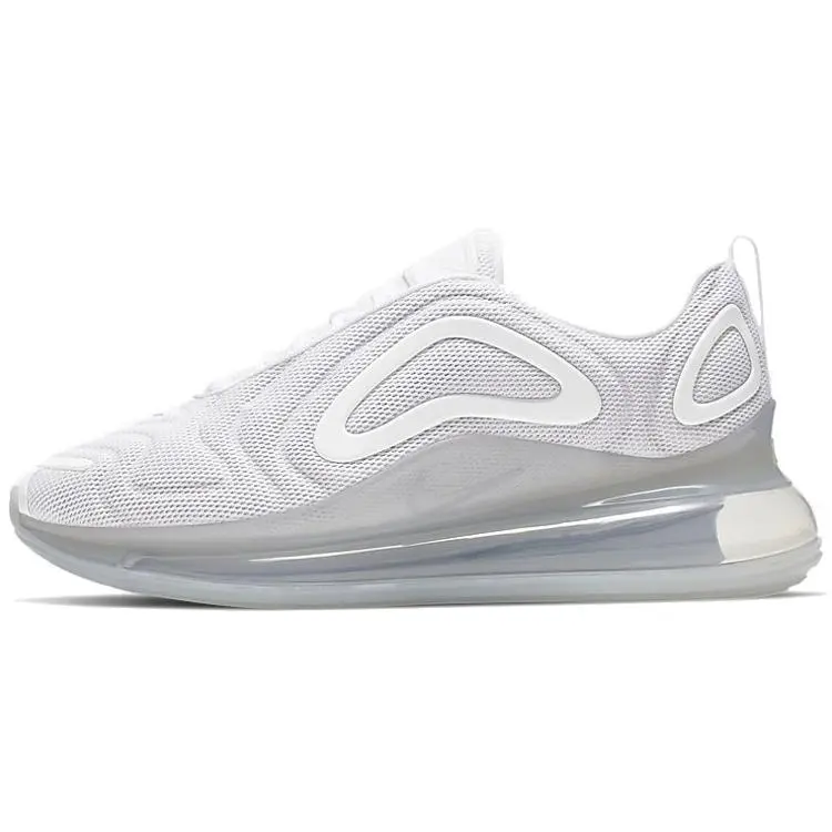 Women's Nike Air Max 720 Casual Trainers - White Platinum, Laces, US 7.5 EUR 38.5, All Seasons