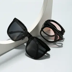 New style folding sunglasses 2025, large frame, suitable for travel and sun protection,Back to school sunglasses,Fashionable sunglasses
