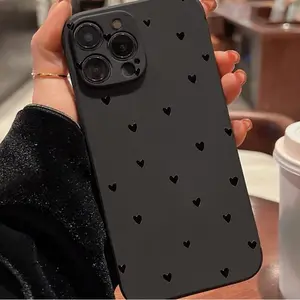 Anti-Drop Protective Shockproof Tpu Phone Case for iPhone 6/7/8/x/XS/XR/XS Max/11/12/13/14/15/16/17 Pro Max, Heart Design, Perfect Gift for Women and Girls