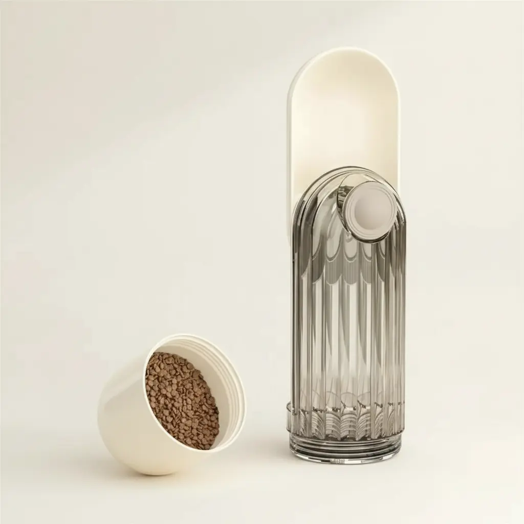 2-in-1 Portable Pet Water Bottle & Bowl for Dogs, Cats - Hydration Solution with Convenience for On-the-Go Feeding Supplies