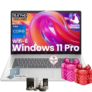 HP 15.6 Touchscreen Laptop Computer - 32GB RAM, 512GB SSD, Windows 11 Pro, FHD Anti-Glare, Intel Core i3-N305, Intel UHD Graphics, Copilot AI, Long Battery Life, Business Laptop for Work & Students,Bundle Accessory