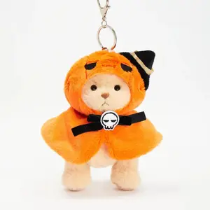 Pumpkin Cape Flash Sale, Halloween Limited Edition 5.9 inches plush Pendant Keychains Bag Charm Gifts, Summervibes