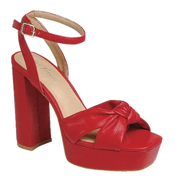 Journee - Platform Block Heels with Ankle Buckle Strap, Cushioned Footbed & Retro Vibes for Vintage-Inspired Outfits or Date Nights