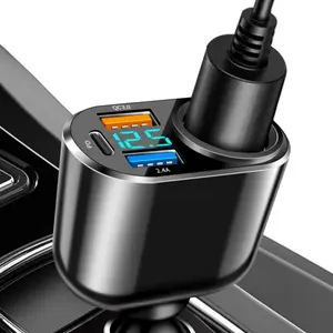 Car Charger Adapter Qc3.0 Fast Charging USB, Super Quick Charge Car Converter, Dual Port Vehicle Charger for Smartphones & Tablets