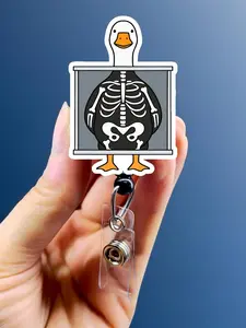 Silly Xray Goose Badge Reel - Xray Badge Reel - Radiology Badge Holder - Xray Student Gift - Gift for Xray Tech - Rad Tech Week Gift