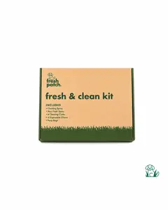 Fresh Patch Fresh & Clean Kit for Pet Potty Trays - Includes Cleaning Spray, Stay Fresh Spray, Cloths, Gloves, and Poop Bags for Odor-Free Maintenance