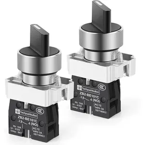 Gebildet 2PCS 1 NO 2 Selector Latching Switch, 2Positions Maintained Rotary Select Selector Switch 600V 10A