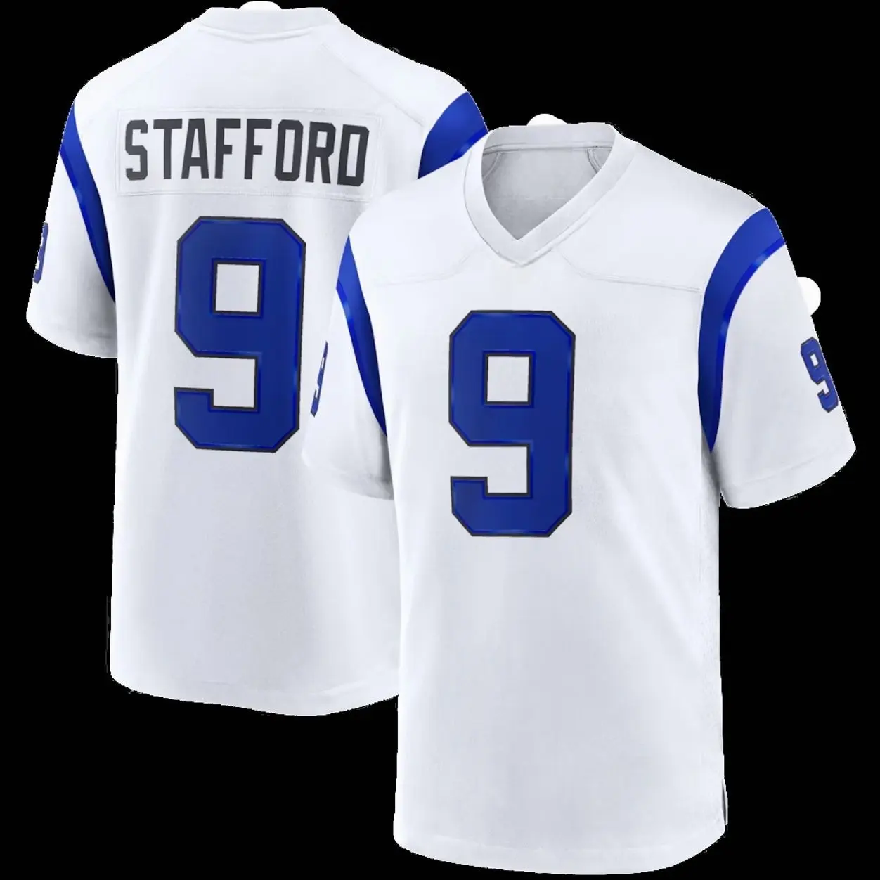 Unisex Football inspired by Stafford 9 Los Angeles Fearsome White Game Jersey