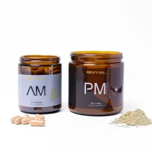 Revyval AM & PM Daily Supplement System | Energy & Sleep Support | NMN, Magnesium, Ubiquinol | Daily Wellness Routine