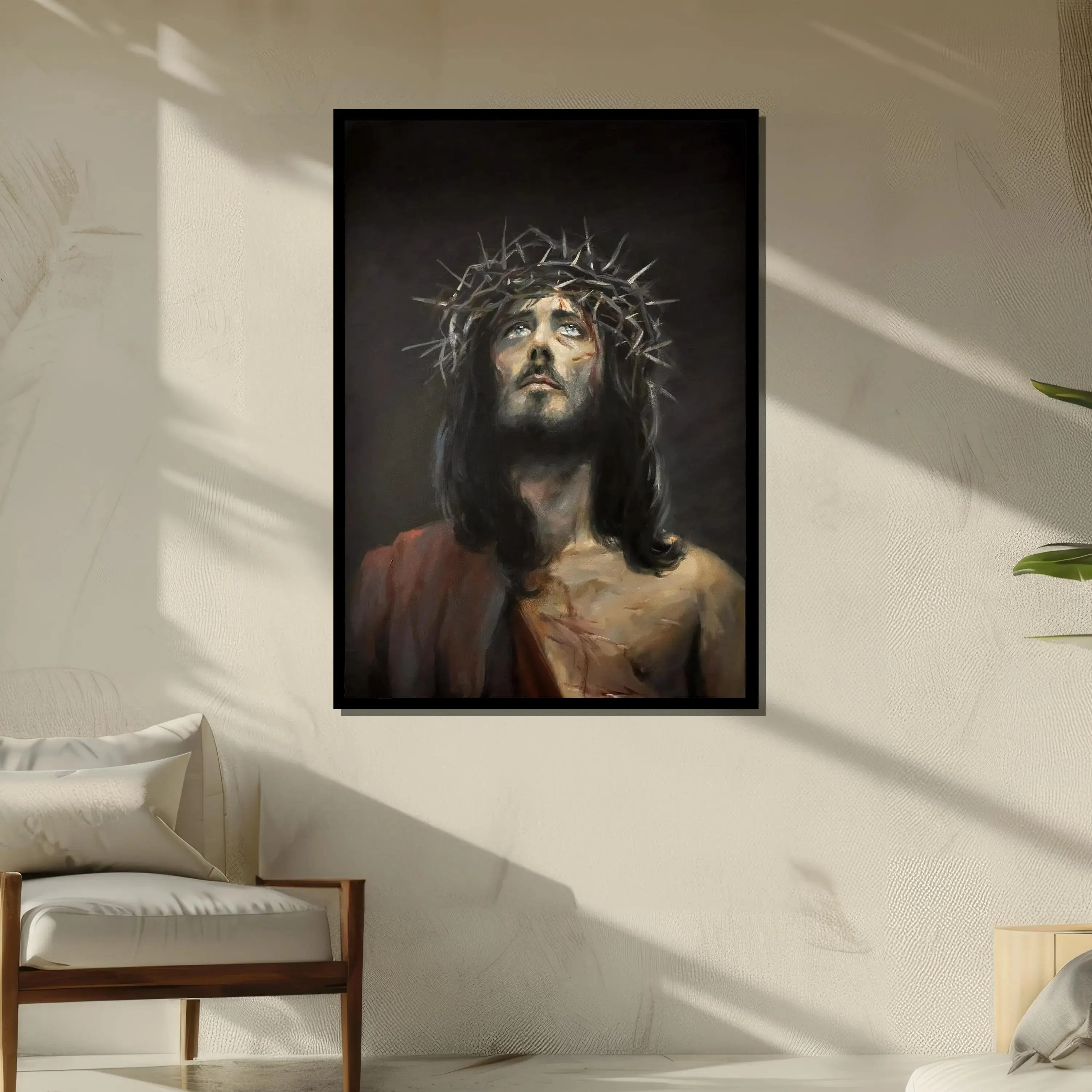 Jesus Christ In the Arms of His Love Poster, Christian Poster, Jesus Shepherd Easter Poster Home Decor