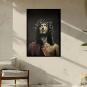 Jesus Christ In the Arms of His Love Poster, Christian Poster, Jesus Shepherd Easter Poster Home Decor