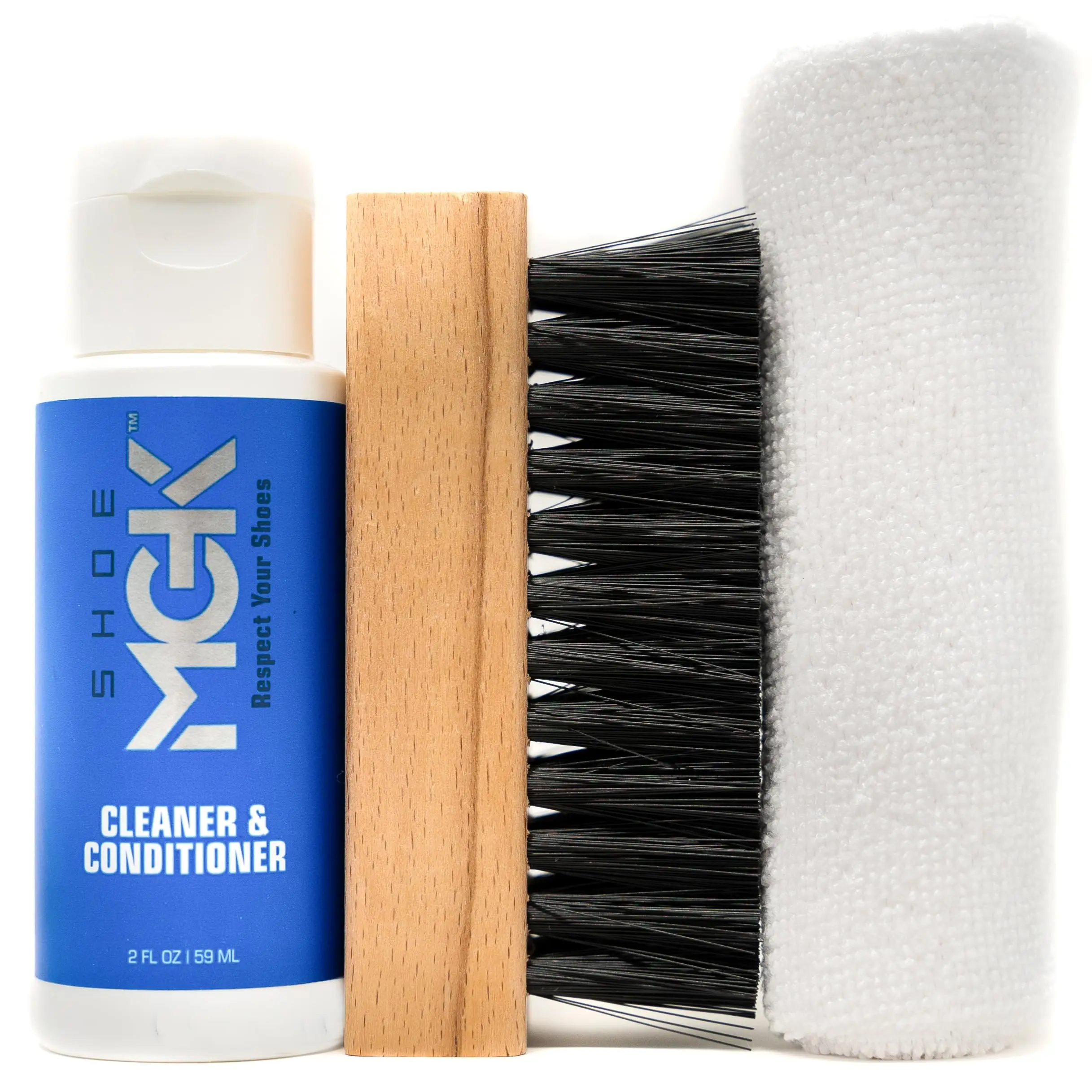 Essential Shoe Cleaner Kit - On-the-Go Shoe Care for Sneakers, Leather Shoes, and More Footwear - Comes in a Resealable 'Traveler' Bag.