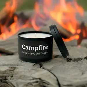 Campfire - Scented Candles For Men | Handcrafted, Vegan, Cruelty-Free, & Sustainable | Coconut Soy Wax Candles